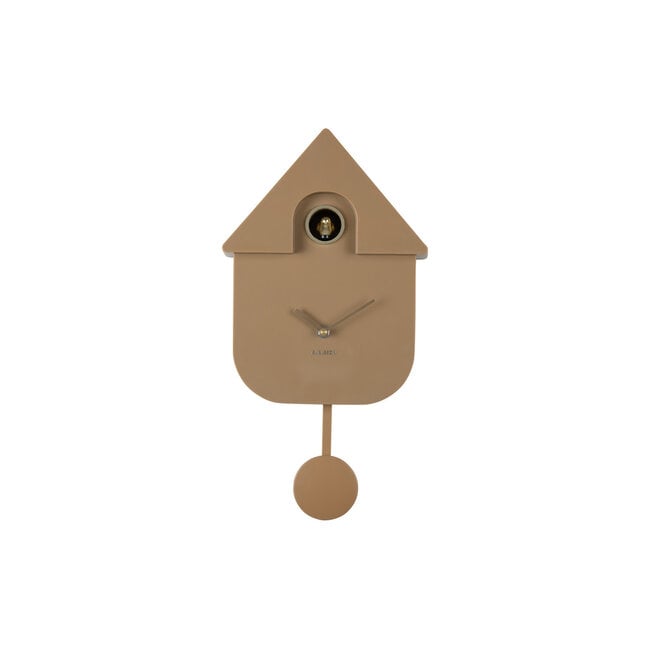 Karlsson Wandklok Modern Cuckoo Oro mocca bruin