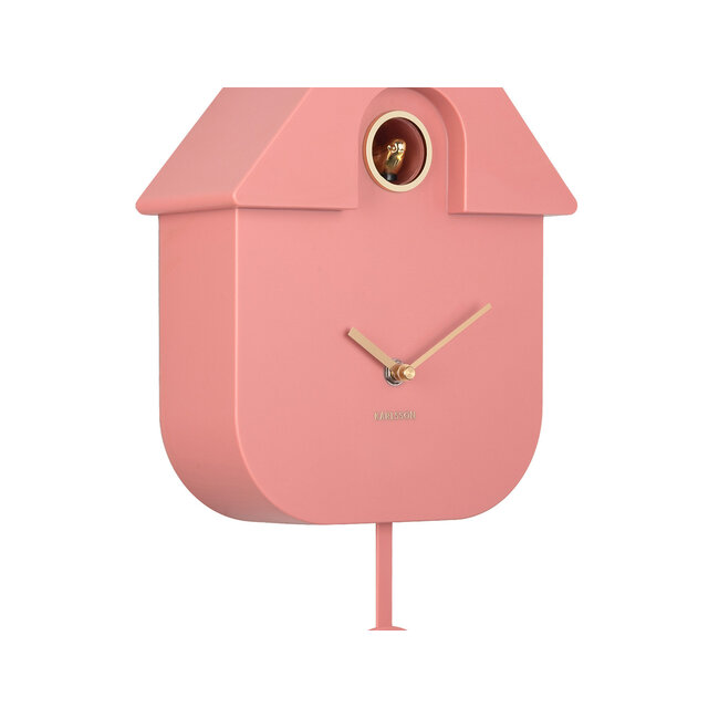 Karlsson Wandklok Modern Cuckoo Oro Roze