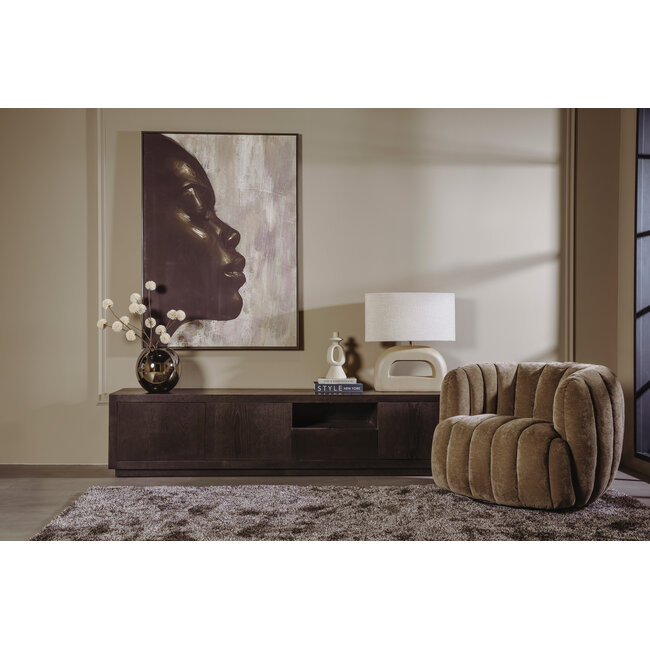 Tower Living Verdi Fauteuil - Maloy 38 mocca (draaibaar)