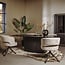 Tower Living Mura Armstoel - fabric Haga 30 beige (draaibaar)