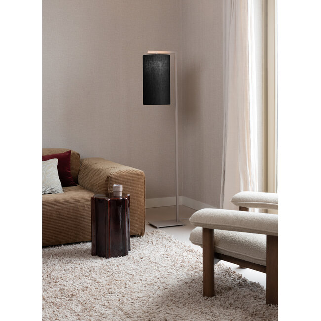 it's about RoMi Vloerlamp Boston zand/kap 2545 zwart