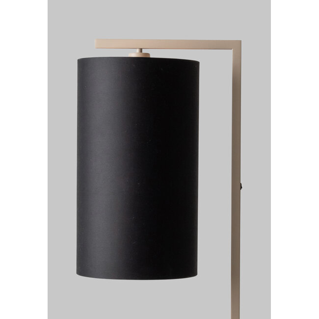 it's about RoMi Vloerlamp Boston zand/kap 2545 zwart