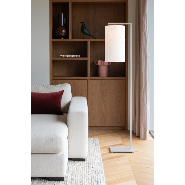 it's about RoMi Vloerlamp Boston zand/kap 2545 wit