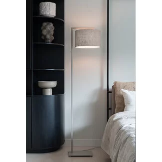it's about RoMi Vloerlamp Boston zand/kap 3220 linnen donker