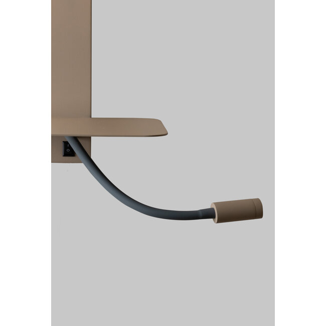 it's about RoMi Wandlamp Florence+leeslamp zand/kap 1815 zwart