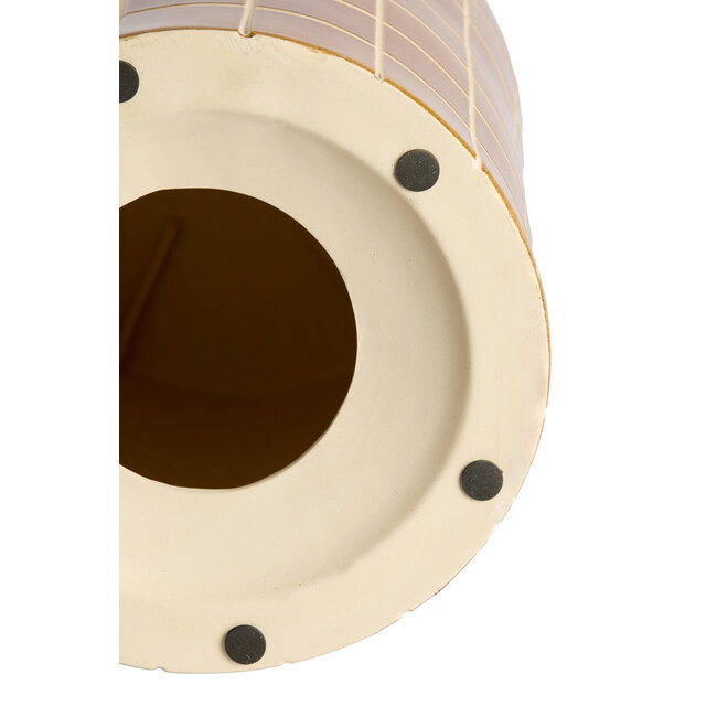 Light en Living Bijzettafel Ø42x34 cm MAUCHO keramiek cognac+crème