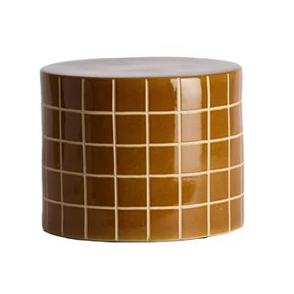 Light en Living Bijzettafel Ø42x34 cm MAUCHO keramiek cognac+crème