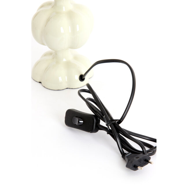 Light en Living Lampvoet Ø10x29 cm CALDAS glans crème