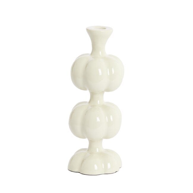 Light en Living Kandelaar Ø10x26 cm CALDAS glans crème