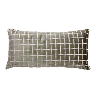 Light en Living Kussen 60x30 cm ROMAIN groen-wit