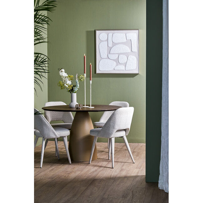 Light en Living Wandornament 80x3,5x80 cm NIEVES zand+crème