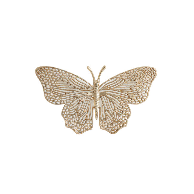 Light en Living Ornament BUTTERFLY set van 3 glanzend goud