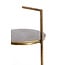 Light en Living Bijzettafel Ø26x76 cm LEDA travertin zand+donker bruin-brons