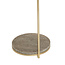 Light en Living Bijzettafel Ø26x76 cm LEDA travertin bruin+brons