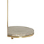 Light en Living Bijzettafel Ø26x76 cm LEDA travertin bruin+brons