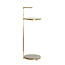 Light en Living Bijzettafel Ø26x76 cm LEDA travertin bruin+brons