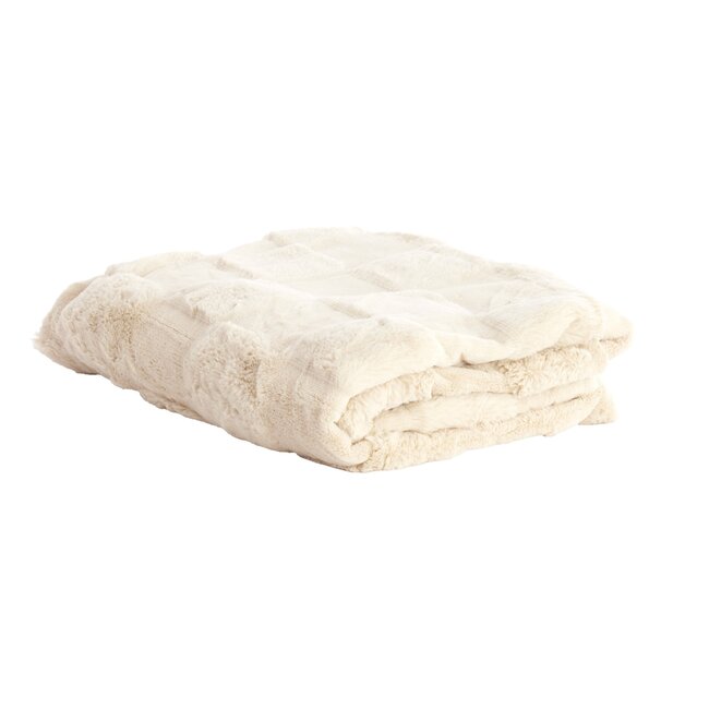 Light en Living Plaid 170x130 cm COMBARRO creme
