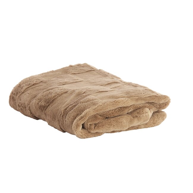Light en Living Plaid 170x130 cm COMBARRO lichtbruin