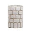 Light en Living Theelicht Ø14x20 cm DRONERO glas transparant+wit