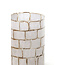 Light en Living Theelicht Ø14x20 cm DRONERO glas transparant+wit