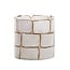 Light en Living Theelicht Ø10x11 cm DRONERO glas transparant+wit