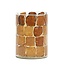 Light en Living Theelicht Ø14x20 cm DRONERO glas transparant+bruin