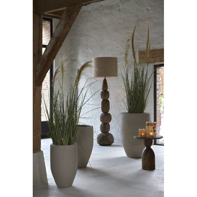 Light en Living Theelicht Ø10x11 cm DRONERO glas transparant+bruin