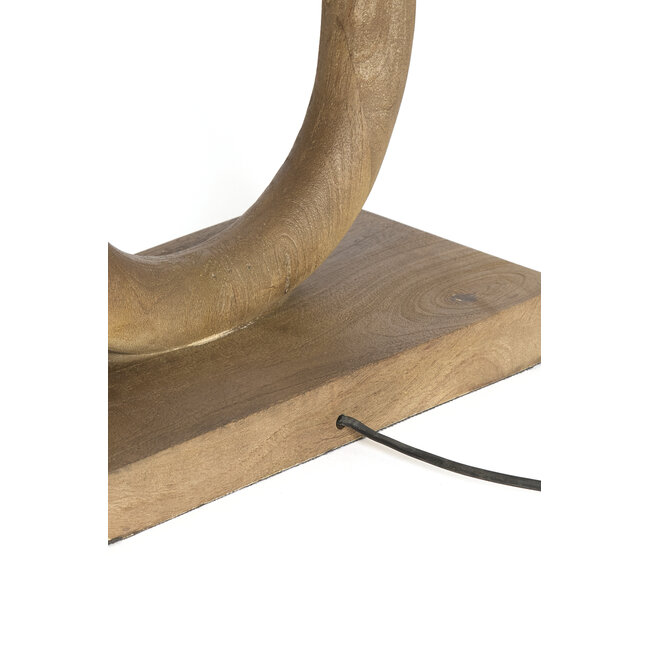 Light en Living Vloerlamp 35x20x119 cm PACECO hout grijs-donker bruin