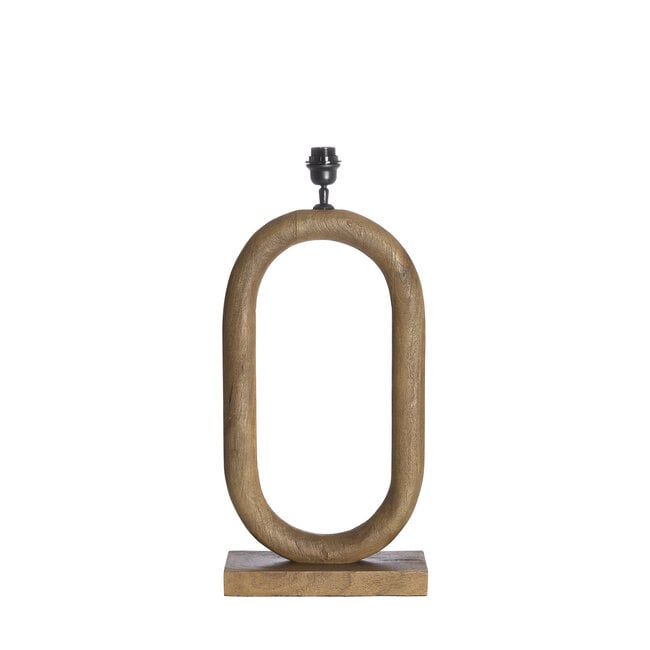 Light en Living Lampvoet 35x12x59 cm PACECO hout grijs-donker bruin