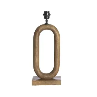 Light en Living Lampvoet 20x12x44 cm PACECO hout grijs-donker bruin
