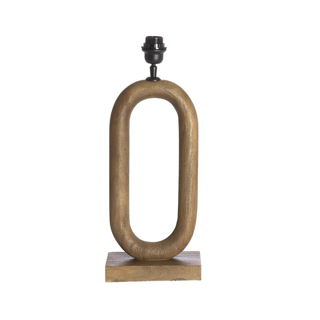Light en Living Lampvoet 20x12x44 cm PACECO hout grijs-donker bruin