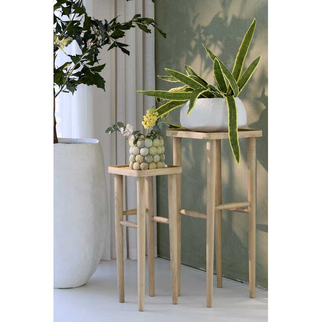 Light en Living Zuil 42x42x100 cm QIANO mango hout naturel