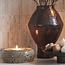 Light en Living Theelichthouder Ø20,5x7,5 cm OTHONI keramiek bruin