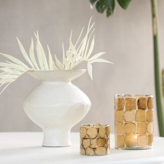 Light en Living Theelicht Ø10x11 cm DRONERO glas transparant+bruin