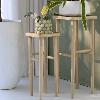 Light en Living Zuil 32x32x80 cm QIANO mango hout naturel