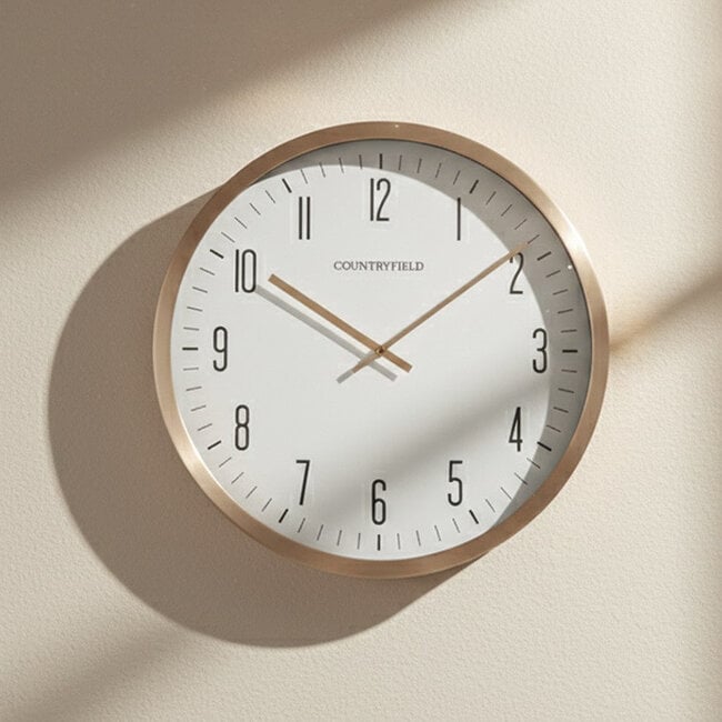 Countryfield Wandklok Antoin L goud / wit