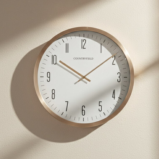 Countryfield Wandklok Antoin M goud / wit