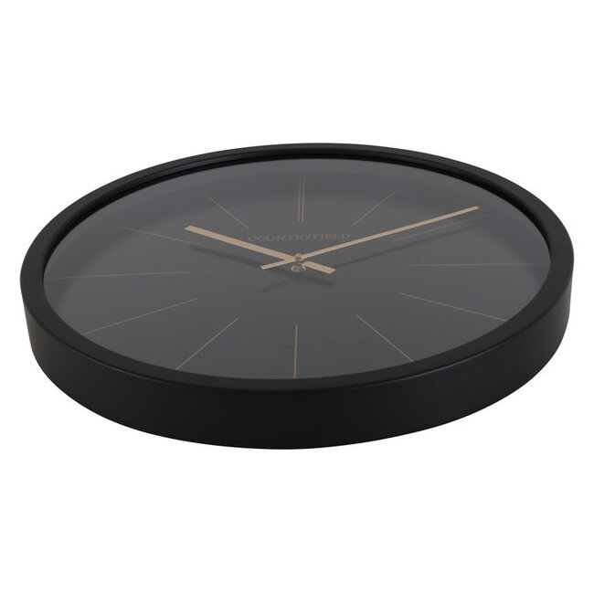 Countryfield Wandklok Copper L Zwart Ø 50,5 cm