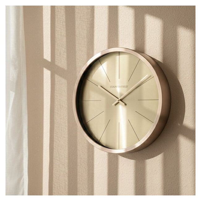 Countryfield Wandklok Copper L Goud Ø 50,5 cm