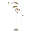 WoonStijl Vloerlamp 3L hover beige