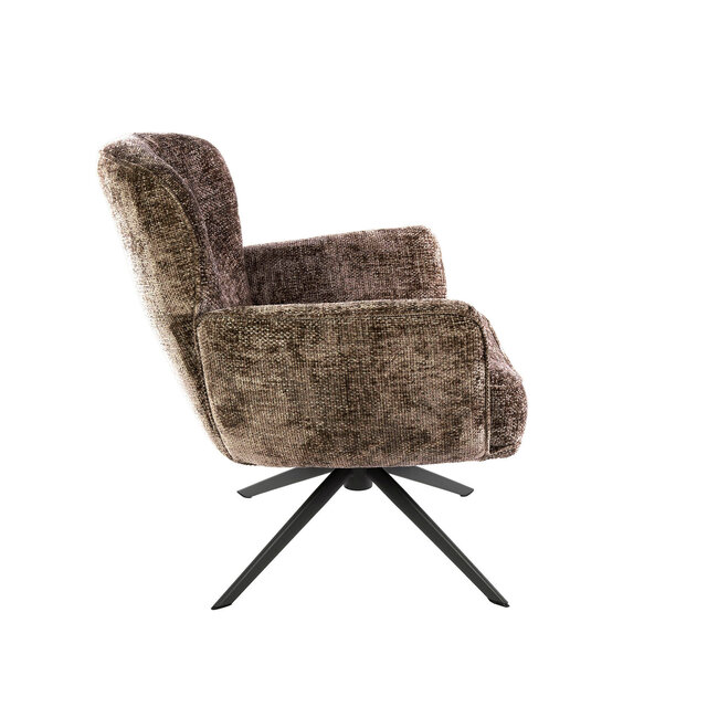 WoonStijl Fauteuil Forza draaibaar Hoven champagne