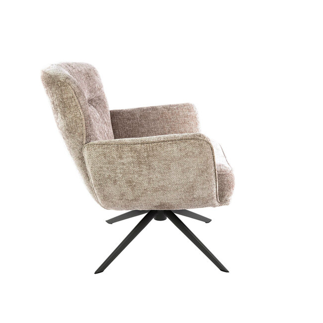 WoonStijl Fauteuil Forza draaibaar Hoven zand