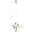 WoonStijl Hanglamp 1L Turn around beige