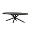 Tower Living Showroommodel - Eettafel Selva zwart mango ovaal 240 cm