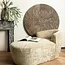 PTMD Wandornament Wiktor bruin MDF rond swirl carved S