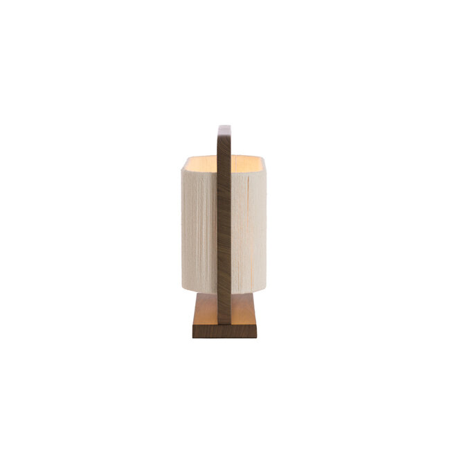 Light en Living Tafellamp  45x15x37,5 cm LECCE donkerbruin + touw naturel