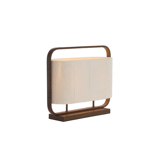 Light en Living Tafellamp  45x15x37,5 cm LECCE donkerbruin + touw naturel