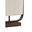 Light en Living Tafellamp  45x15x37,5 cm LECCE donkerbruin + touw naturel