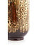 Light en Living Vaas deco 16,5x15,5x37 cm SERRES keramiek donkerbruin + creme + oranje