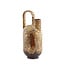 Light en Living Vaas deco 16,5x15,5x37 cm SERRES keramiek donkerbruin + creme + oranje